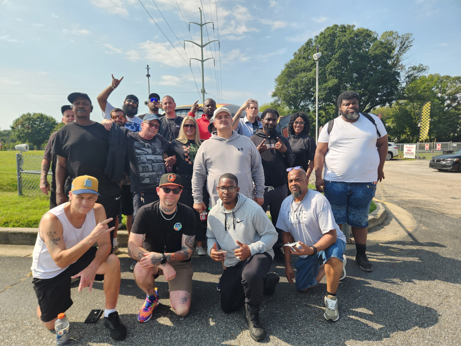 Damascus House community members gathered together during a recent group outing